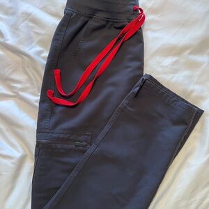 FIGS Yola Charcoal Scrub Pant High Rise xs petite